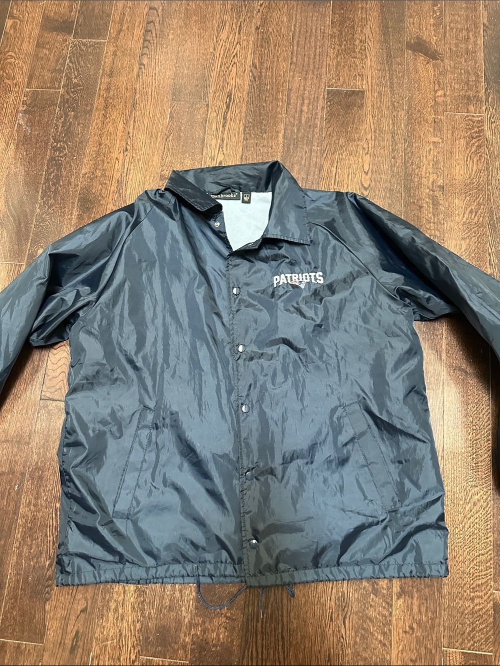 Dunbrooke Navy Windbreaker Jacket with Patriots Logo